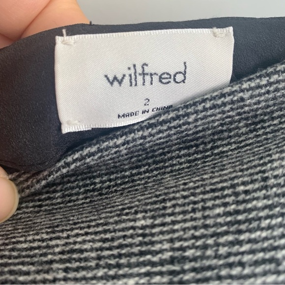 ARITZIA Wilfred Wool Blend New Classic Mini Skirt Grey Size 2 - Picture 6 of 6